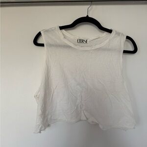 Eterne Classic White Crop Top